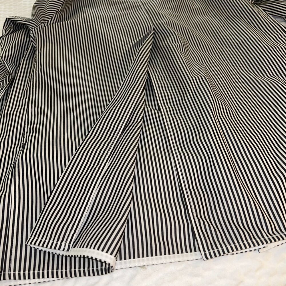 Victoria Beckham Designer Pleated Poplin Button Down size 4 NWT - Picture 8 of 13